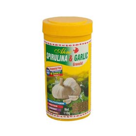 Ahm Enerji Spirulina Garlic Granulat 250 ml Balık Yemi