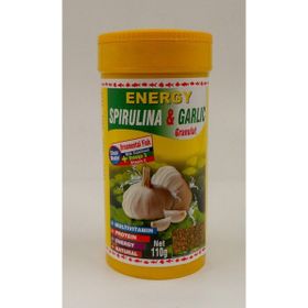 Ahm Enerji Spirulina Garlic Granulat 250 ml Balık Yemi