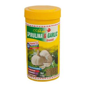 Ahm Enerji Spirulina Garlic Granulat 250 ml Balık Yemi