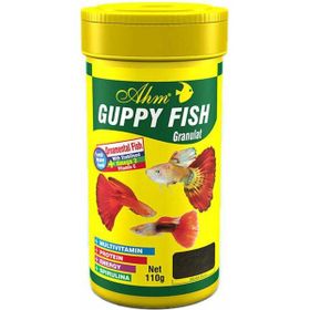 Ahm Guppy Granül Lepistes 100 ml Balık Yemi