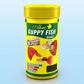 Ahm Guppy Granül Lepistes 100 ml Balık Yemi