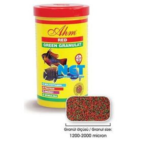 Ahm Red Green Granulat 100 ml Balık Yemi
