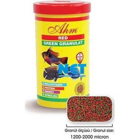 Ahm Red Green Granulat 100 ml Balık Yemi