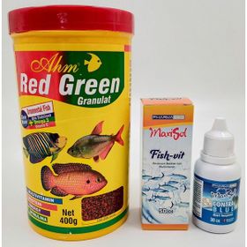 Ahm Red Green Granulat 1000 ml 400 gr Balık Yemi