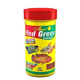 Ahm Red Green Granulat Karma 1000 ml Balık Yemi