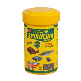 Ahm Spirulina Flake 250 ml Balık Yemi