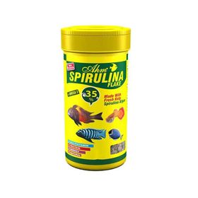 Ahm Spirulina Flake Bitkisel Pul 100 ml Balık Yemi