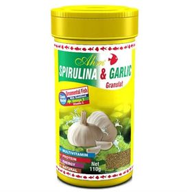 Ahm Spirulina Garlic Sarımsaklı 250 ml Balık Yemi