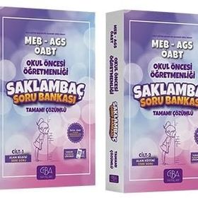 Ahmet Çam Murat Civelek Cba Yayınları Öabt Okul Öncesi Öğretmenliği Saklambaç Soru Bankası Set
