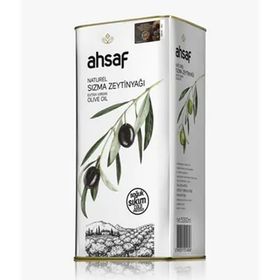 Ahsaf Soğuk Sıkım 5 lt Teneke Natürel Sızma Zeytinyağı