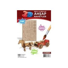 Ahşap At Arabası Maket