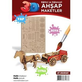 Ahşap At Arabası Maket