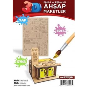 Ahşap Benzin İstasyonu Maket