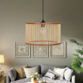 Ahşap Fabrikası Rustik Serisi Ottoman 35 cm Bambu Avize Sarkıt