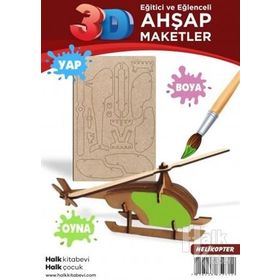 Ahşap Helikopter Maket