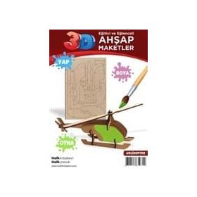 Ahşap Helikopter Maket