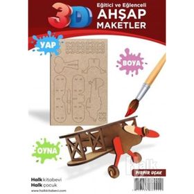 Ahşap Pır Pır Uçak Maket