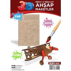 Ahşap Pır Pır Uçak Maket