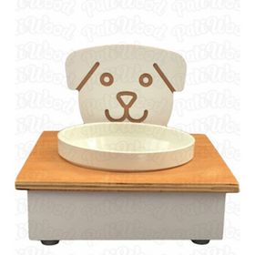 Ahşap Tekli Köpek Mama Kabı