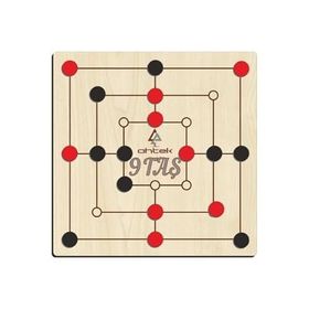 Ahtek ETİC043 Ahşap 9 Taş Akıl Zeka ve Strateji Oyunu