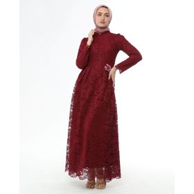 Ahunisa 5646 Bordo Henna Abiye