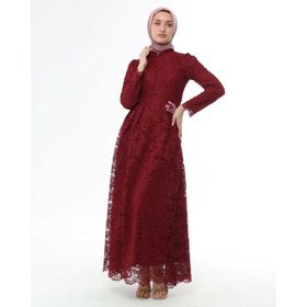 Ahunisa 5646 Bordo Henna Abiye