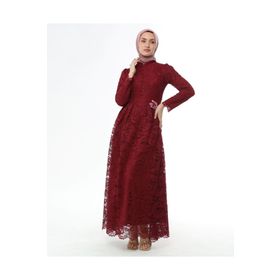 Ahunisa 5646 Bordo Henna Abiye