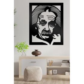 Ahwall Albert Einstein Figürlü Dekoratif Ahşap Tablo