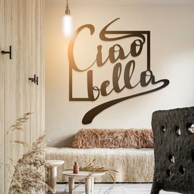 Ahwall Ciao Bella Figürlü Dekoratif Ahşap Tablo