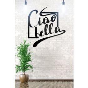 Ahwall Ciao Bella Figürlü Dekoratif Ahşap Tablo