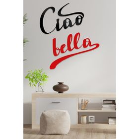 Ahwall Ciao Bella Figürlü Dekoratif Ahşap Tablo