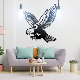 Ahwall Kartal Figürlü Dekoratif Ahşap Tablo