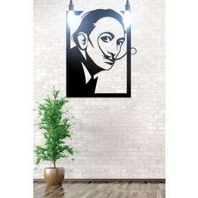 Ahwall Salvador Dali Figürlü Dekoratif Ahşap Tablo