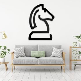Ahwall Santranç Atı Figürlü Dekoratif Ahşap Tablo