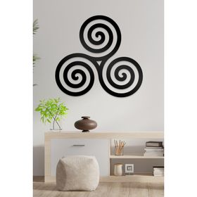 Ahwall Spral Figürlü Dekoratif Ahşap Tablo