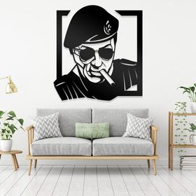 Ahwall Sylvester Stallone Figürlü Dekoratif Ahşap Tablo