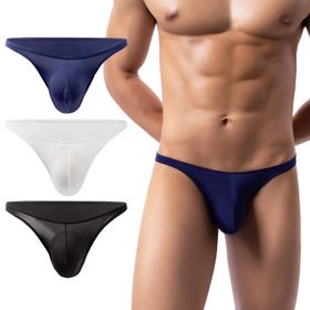 AIEOE 3 Adet 01 Her Tarafı Hava Delikli Nefes Alan Mini Yumuşak Erkek Slip Külot