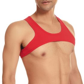 AIEOE B02 Kırmızı Erkek Tank Top T-shirt