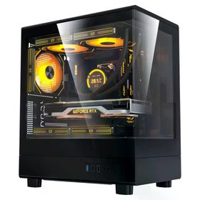 Aigo DB330M USB3.0 4x12 cm Fan Temperli Cam Siyah mATX Kasa