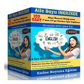 Aile Boyu İngilizce Eğitim Seti 150 Saatlik Anlatım Enine Boyuna Eğitim