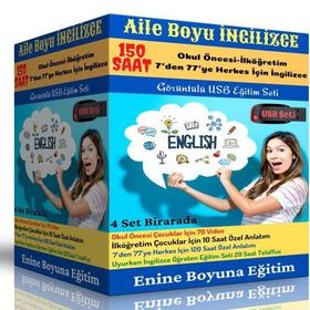 Aile Boyu İngilizce Eğitim Seti 150 Saatlik Anlatım Enine Boyuna Eğitim