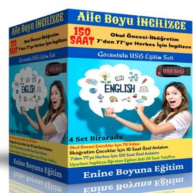 Aile Boyu İngilizce Eğitim Seti 150 Saatlik Anlatım Enine Boyuna Eğitim