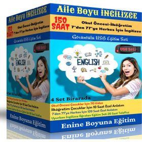 Aile Boyu İngilizce Eğitim Seti 150 Saatlik Anlatım Enine Boyuna Eğitim