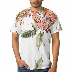 AILLOSA A-119 3D Baskılı Desenli Kısa Kollu Erkek T-shirt