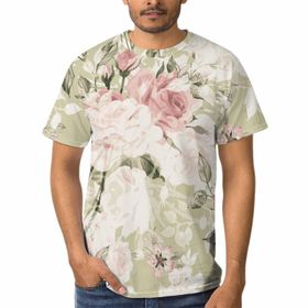 AILLOSA A-122 3D Baskılı Desenli Kısa Kollu Erkek T-shirt