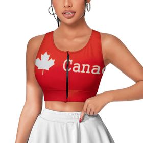 AILLOSA Activewear 3D Baskılı Desen FLAG-07 Askılı Kadın Atlet
