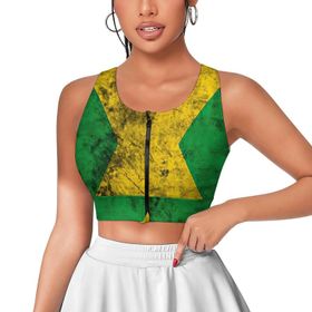 AILLOSA Activewear 3D Baskılı Desen FLAG-106 Askılı Kadın Atlet