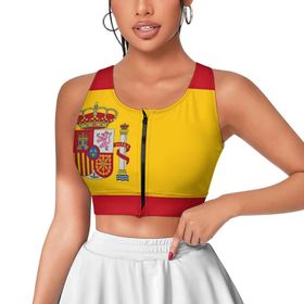 AILLOSA Activewear 3D Baskılı Desen FLAG-178 Askılı Kadın Atlet