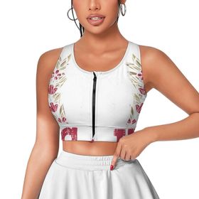 AILLOSA Activewear 3D Baskılı Desen Flag-89 Kadın Atlet