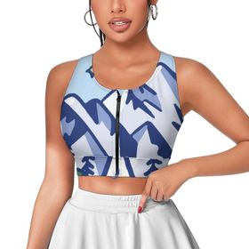 AILLOSA Activewear 3D Baskılı Desen TH-101 Askılı Kadın Atlet